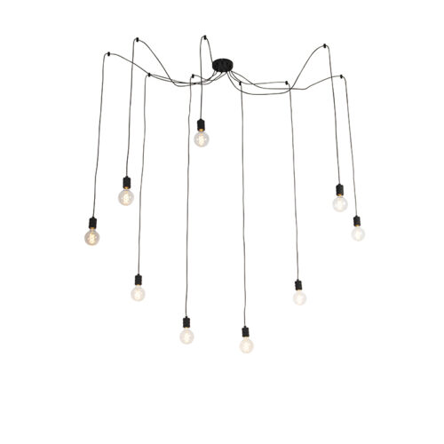 Design lógólámpa fekete 9-lámpás - Cavalux