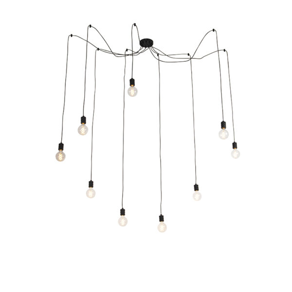 Design lógólámpa fekete 9-lámpás - Cavalux