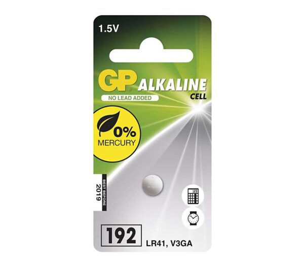 Alkáli gombelem LR41 GP ALKALINE 1
