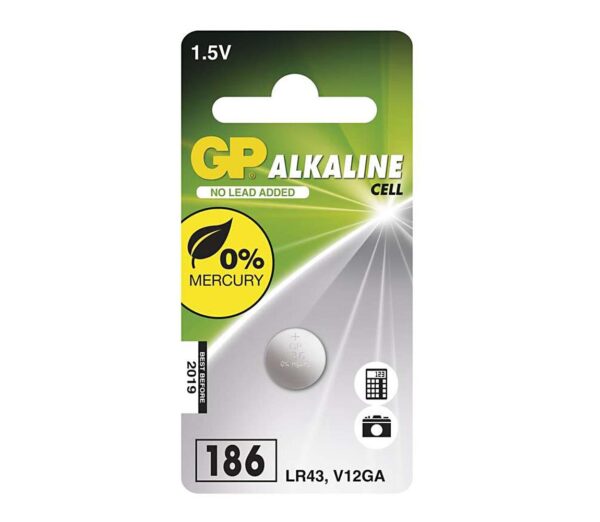 Alkáli gombelem LR43 GP ALKALINE 1
