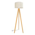 Állólámpa ALBA 1xE27/15W/230V krém/tölgy