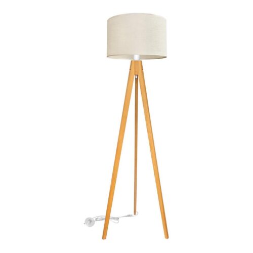 Állólámpa ALBA 1xE27/15W/230V krém/tölgy
