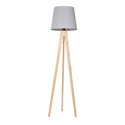 Állólámpa CONE 1xE27/60W/230V fenyő szürke