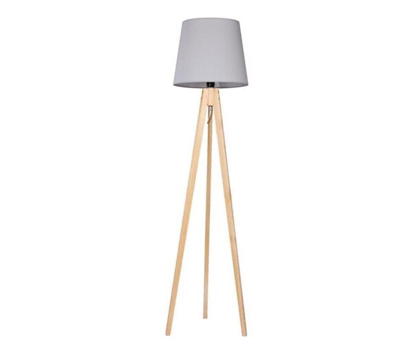 Állólámpa CONE 1xE27/60W/230V fenyő szürke