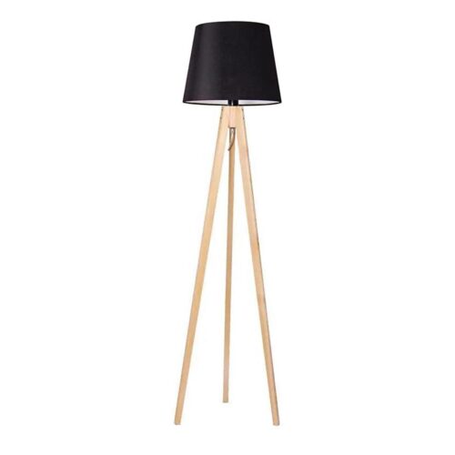Állólámpa CONE 1xE27/60W/230V tölgy fekete