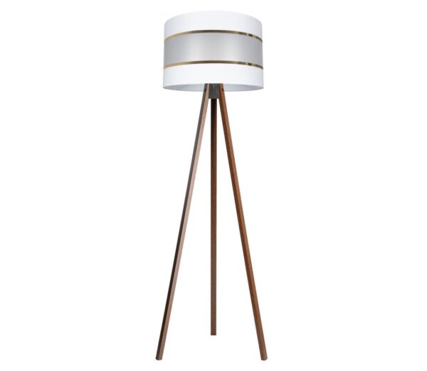 Állólámpa CORAL 1xE27/60W/230V barna/fehér/arany