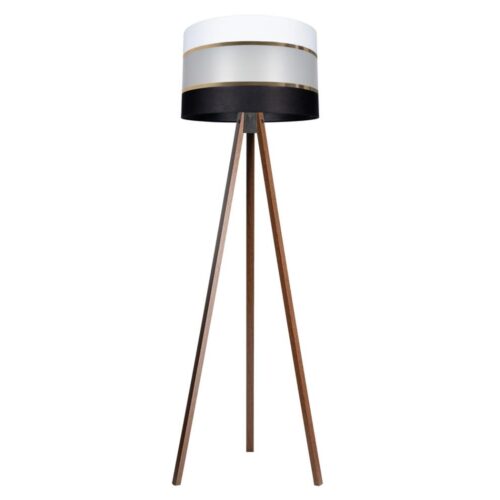 Állólámpa CORAL 1xE27/60W/230V barna/fekete/fehér/arany