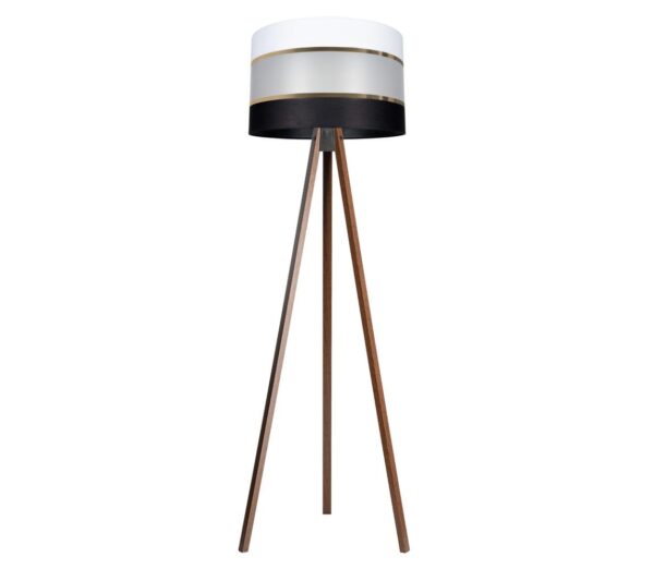 Állólámpa CORAL 1xE27/60W/230V barna/fekete/fehér/arany