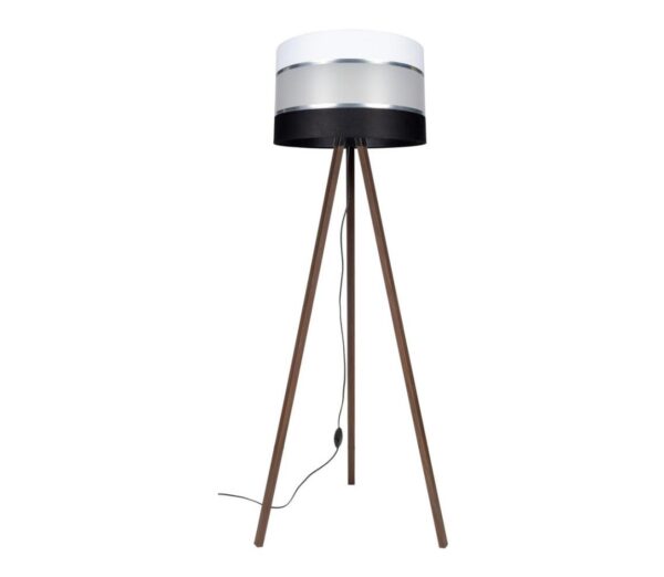 Állólámpa CORAL 1xE27/60W/230V barna/fekete/fehér/króm
