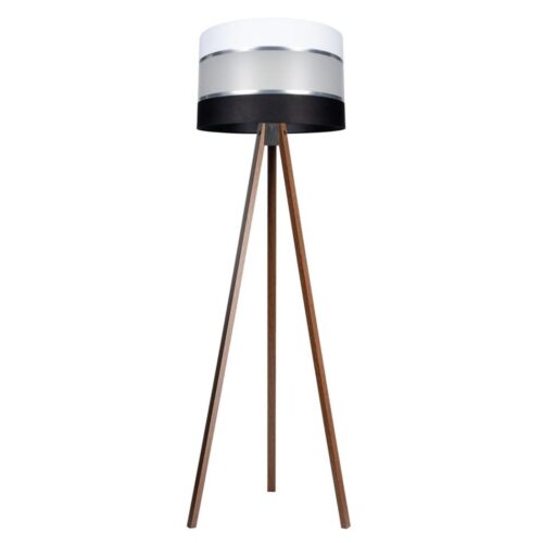 Állólámpa CORAL 1xE27/60W/230V barna/fekete/fehér/króm