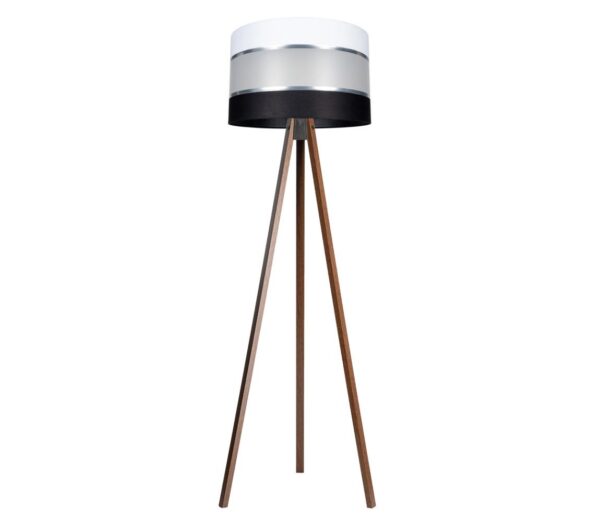 Állólámpa CORAL 1xE27/60W/230V barna/fekete/fehér/króm