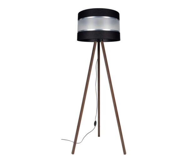 Állólámpa CORAL 1xE27/60W/230V barna/fekete/króm