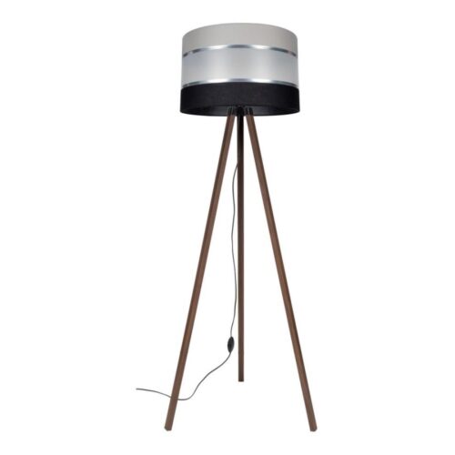 Állólámpa CORAL 1xE27/60W/230V barna/fekete/szürke/króm