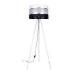 Állólámpa CORAL 1xE27/60W/230V fehér/fekete/króm