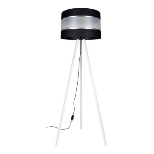 Állólámpa CORAL 1xE27/60W/230V fehér/fekete/króm