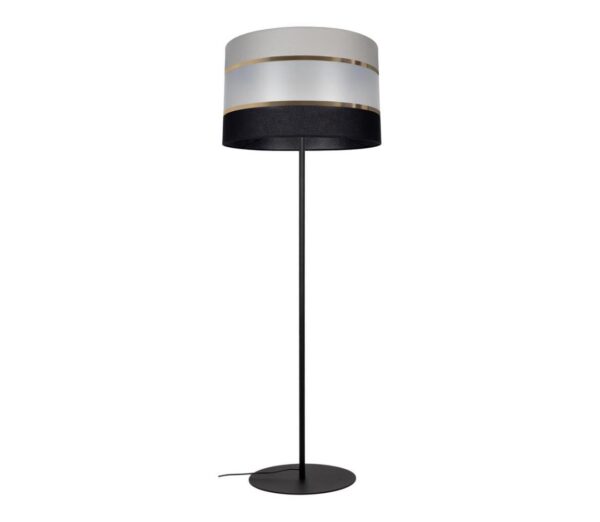 Állólámpa CORAL 1xE27/60W/230V fekete/szürke