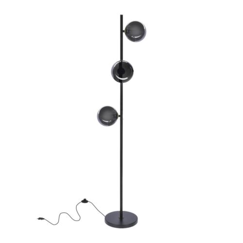 Állólámpa KAMA 3xG9/28W/230V fekete/füstös fekete