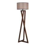 Állólámpa MACKA 1xE27/60W/230V bézs/barna Állólámpa MACKA 1xE27/60W/230V bézs/barna