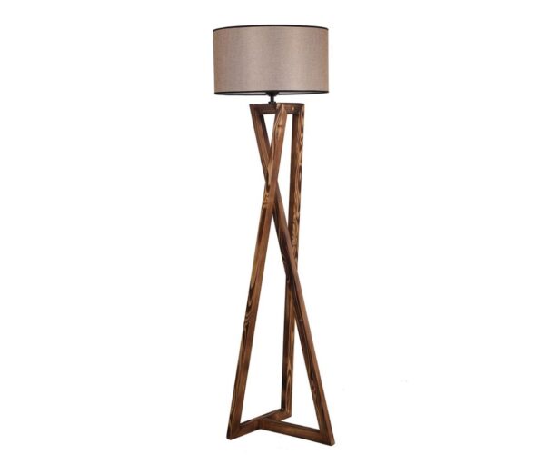 Állólámpa MACKA 1xE27/60W/230V bézs/barna