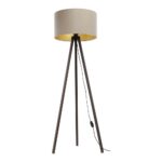 Állólámpa STANDART 1xE27/60W/230V bézs/barna