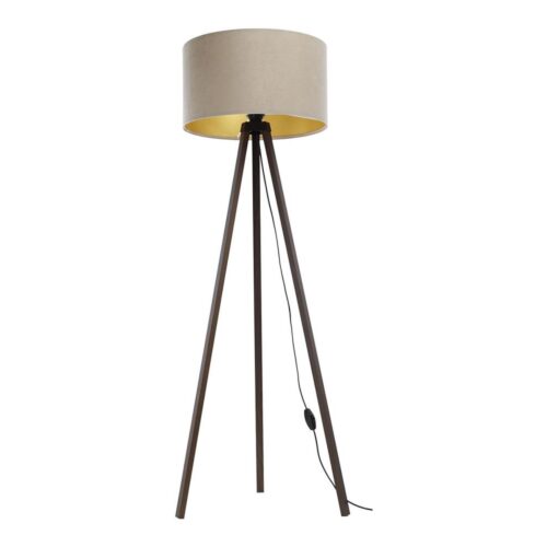 Állólámpa STANDART 1xE27/60W/230V bézs/barna