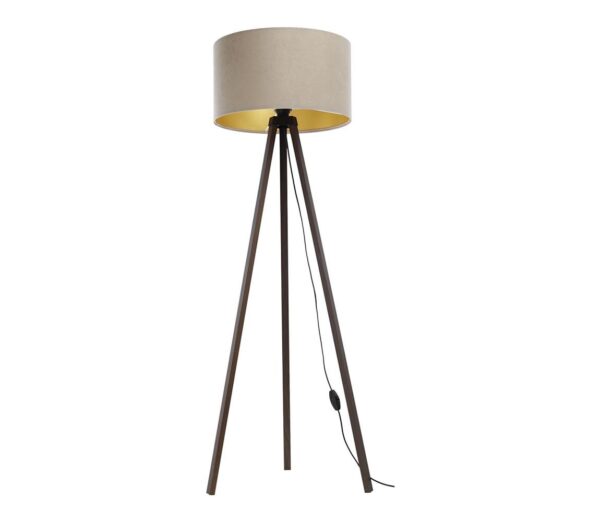 Állólámpa STANDART 1xE27/60W/230V bézs/barna