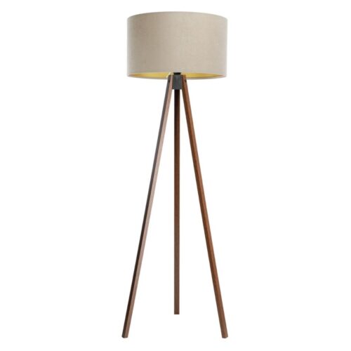 Állólámpa STANDART 1xE27/60W/230V bézs/barna