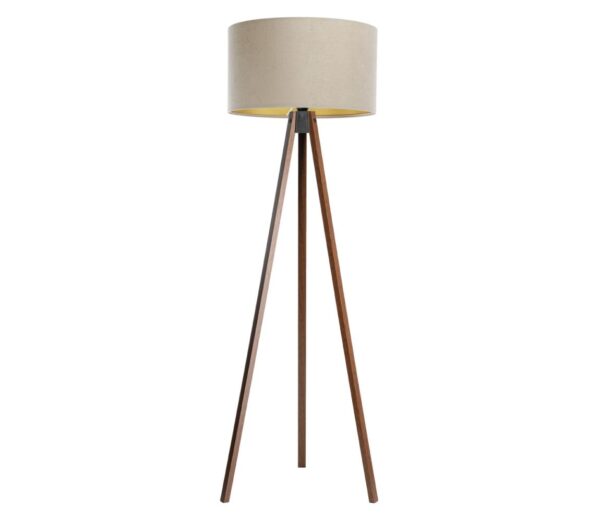 Állólámpa STANDART 1xE27/60W/230V bézs/barna