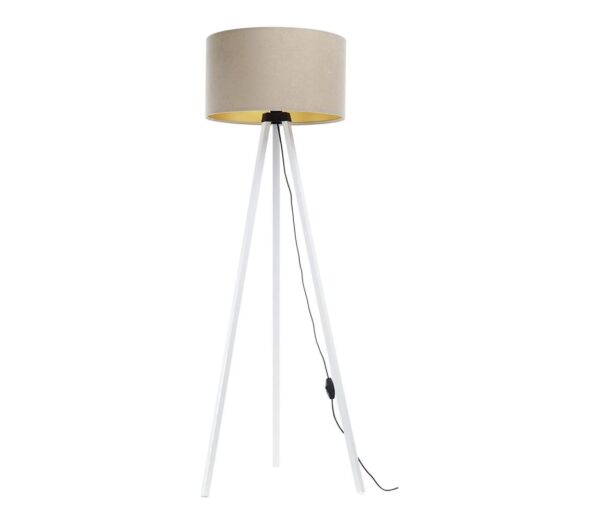 Állólámpa STANDART 1xE27/60W/230V bézs/fehér