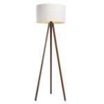 Állólámpa STANDART 1xE27/60W/230V fehér/barna