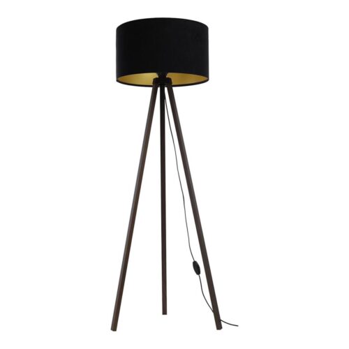 Állólámpa STANDART 1xE27/60W/230V fekete/barna