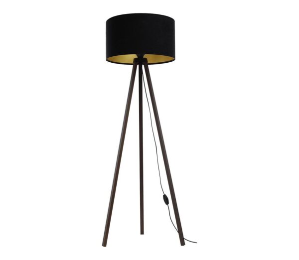 Állólámpa STANDART 1xE27/60W/230V fekete/barna