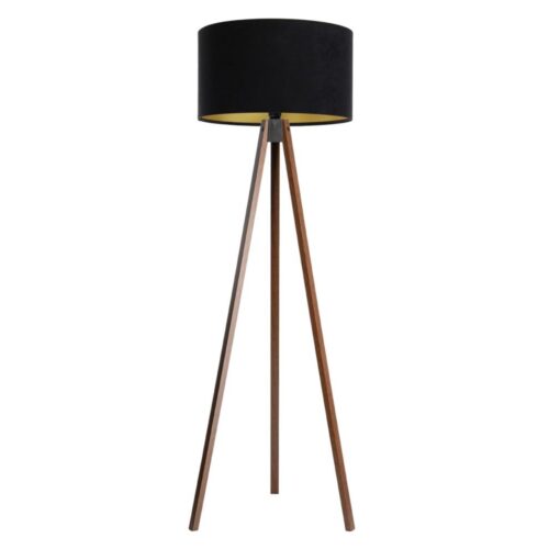 Állólámpa STANDART 1xE27/60W/230V fekete/barna