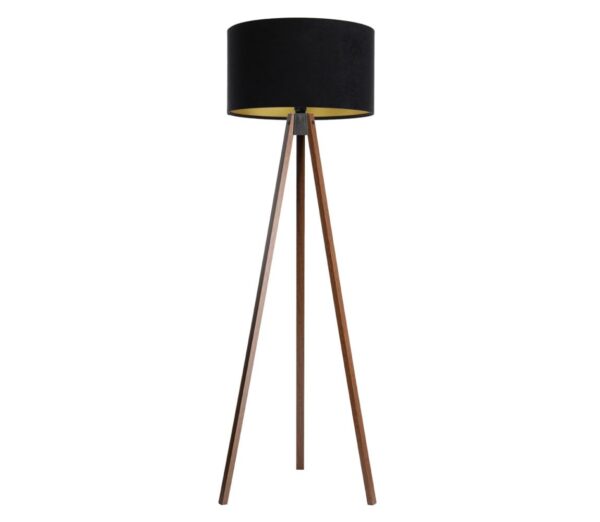 Állólámpa STANDART 1xE27/60W/230V fekete/barna