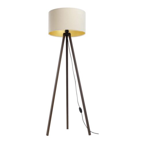 Állólámpa STANDART 1xE27/60W/230V krém/barna