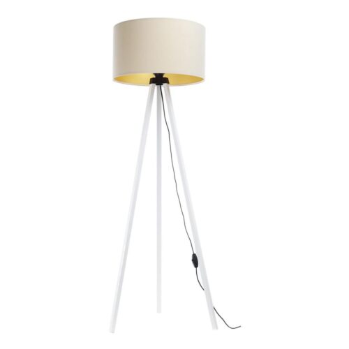 Állólámpa STANDART 1xE27/60W/230V krém/fehér