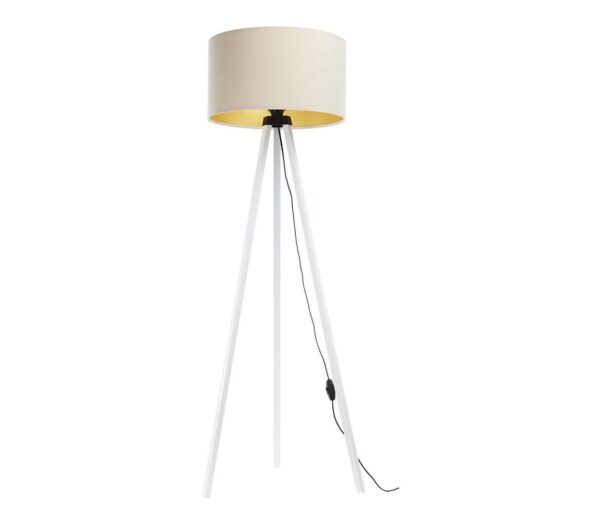 Állólámpa STANDART 1xE27/60W/230V krém/fehér