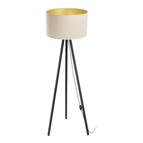 Állólámpa STANDART 1xE27/60W/230V krém/fekete