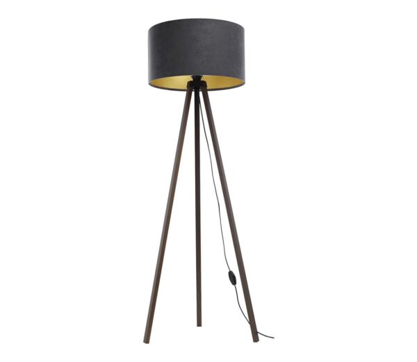 Állólámpa STANDART 1xE27/60W/230V szürke/barna