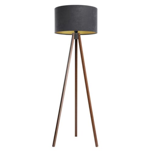 Állólámpa STANDART 1xE27/60W/230V szürke/barna