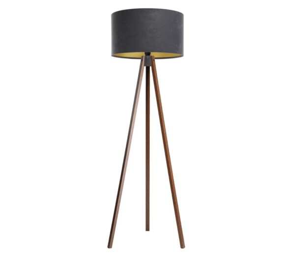 Állólámpa STANDART 1xE27/60W/230V szürke/barna