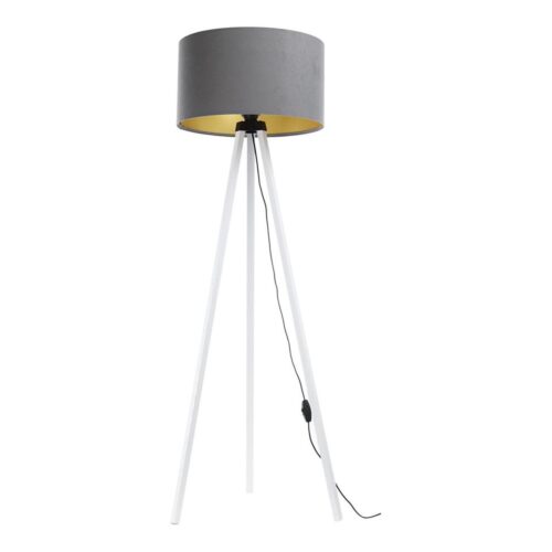 Állólámpa STANDART 1xE27/60W/230V szürke/fehér