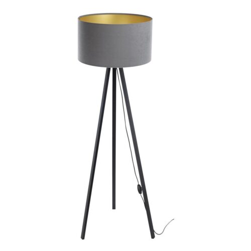 Állólámpa STANDART 1xE27/60W/230V szürke/fekete