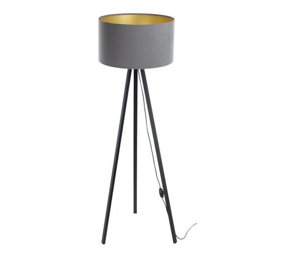 Állólámpa STANDART 1xE27/60W/230V szürke/fekete