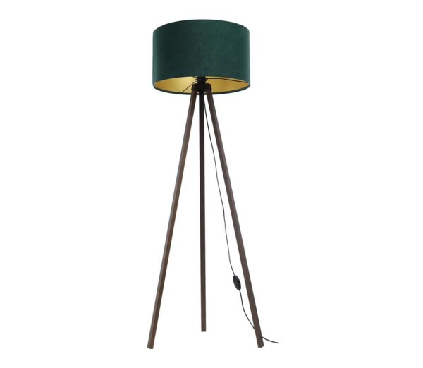 Állólámpa STANDART 1xE27/60W/230V zöld/barna