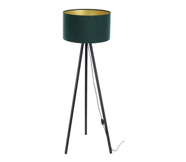 Állólámpa STANDART 1xE27/60W/230V zöld/fekete