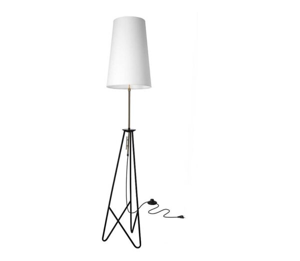 Állólámpa TAFLO 1xE27/60W/230V fehér/fekete/arany