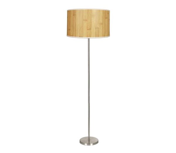 Állólámpa TIMBER 1xE27/60W/230V bézs/matt króm