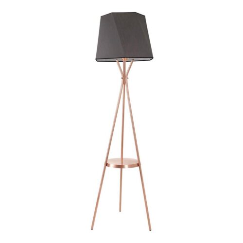 Állólámpa VENEDIK 1xE27/60W/230V szürke/réz