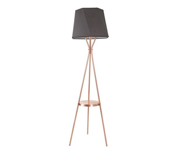 Állólámpa VENEDIK 1xE27/60W/230V szürke/réz